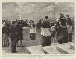 En gudstjeneste for druknede i Notre Dame d